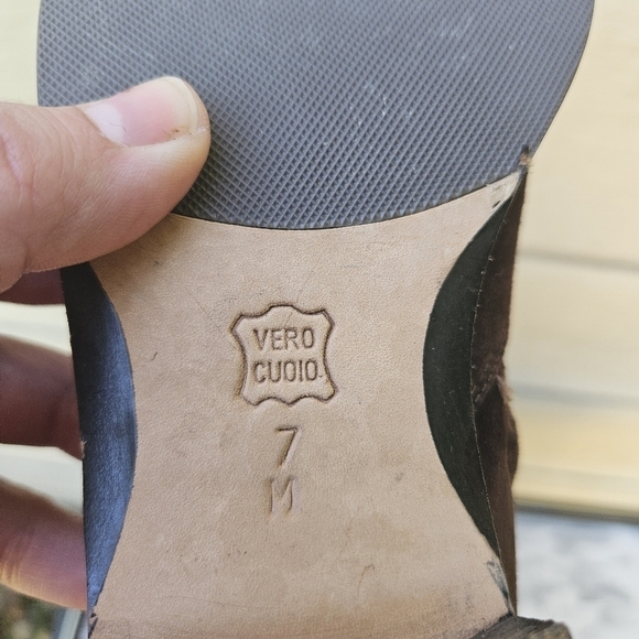Van Eli brown suede riding boots 7M - Picture 8 of 12